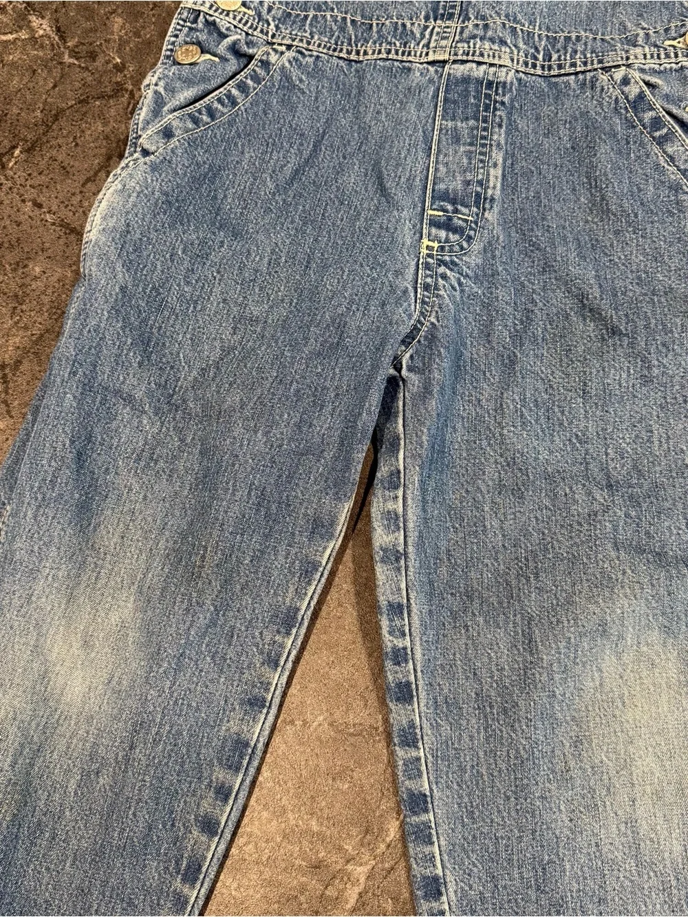 Vintage Oshkosh B’Gosh overalls girls size 6 kids blue denim